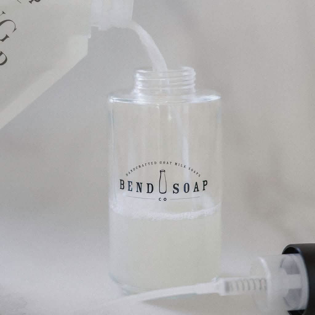 refilling a bend soap liquid foaming hand soap